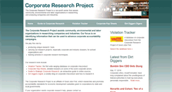 Desktop Screenshot of corp-research.org